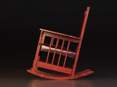 Retro Rocking Chairs 3D model