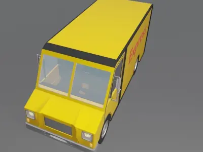 Delivery van 3D model