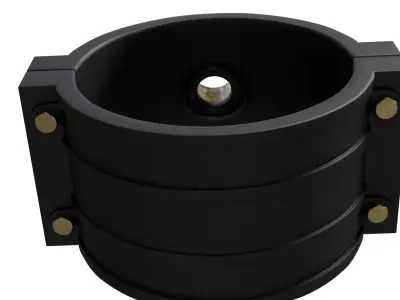 Pipe Clamp Plastic 3D model