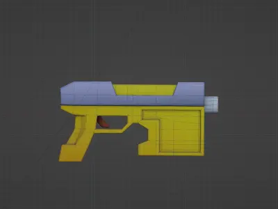 Gun model 3D model buy