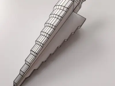 Pyramid Drill Bit 3D model
