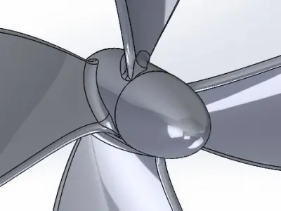 Propeller 120mm 3D print model