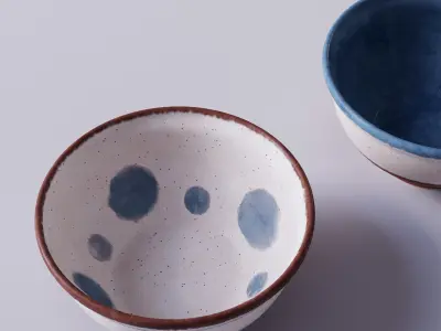 Ceramic bowls 3D model