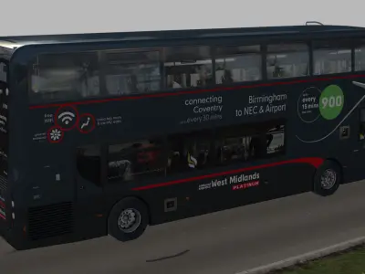Alexander Dennis Enviro 400 MMC West Midlands Express Low-poly 3D model