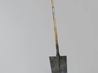 Garden tool shovel 3D model