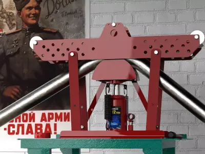 Bender machine with handle and poster Free 3D model