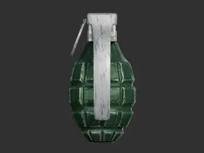 Hand grenade Low-poly 3D model shop
