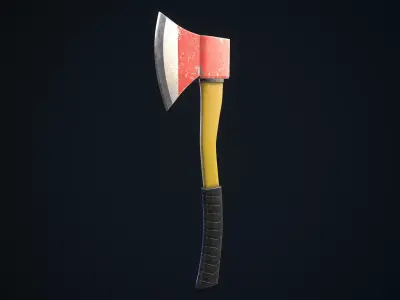 Old Axe Free low-poly 3D model