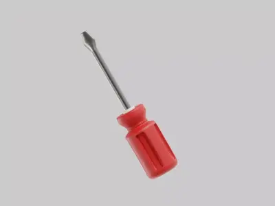 Screwdriver Low-poly 3D model buy