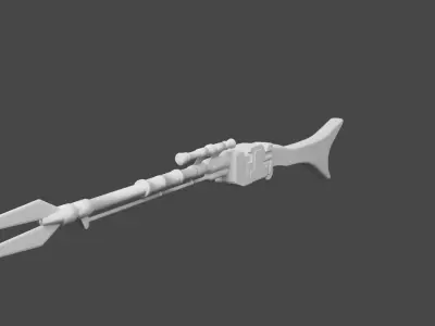 Mandalorian Pulse Rifle Free 3D model
