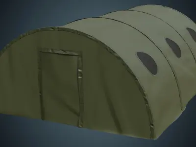 Tent 3A Low-poly 3D model