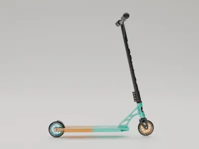 Electric Scooter Low-poly 3D model