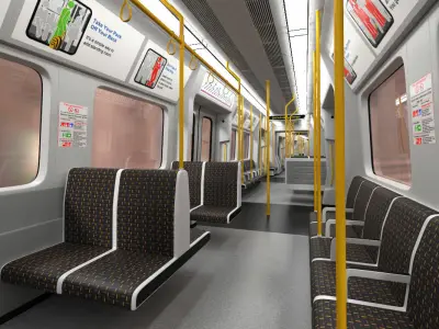 London Subway S8 Wagon  3D model