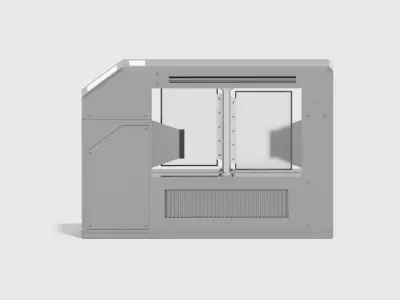 Subway Entry Gateway Low-poly 3D model