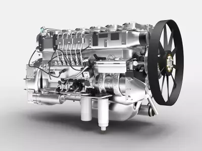 Engine diesel 3D model