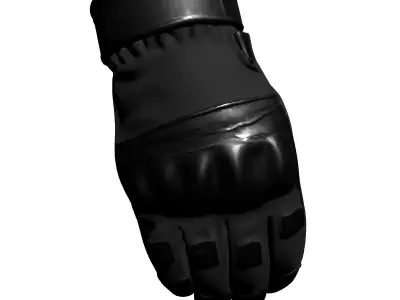 Tactical Combat Glove 3D Model Low-poly 3D model