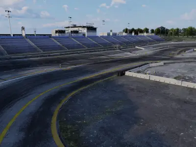 Drift race track 3d model 3D model