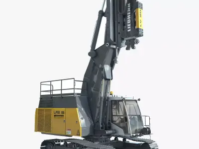 Liebherr LRB 18 Piling and Drilling Rig 3D model