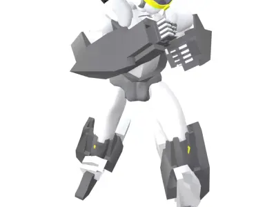 Gundam Sema Project Low-poly 3D model