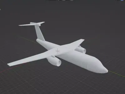 Fictional Jetliner Do-328JET Inspired series 3D model