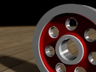 V belt pulley Free 3D model