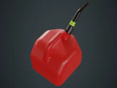 Fuel Can 5A Low-poly 3D model