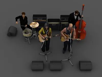 ACCOUSTIC BAND 3D Model 3D model