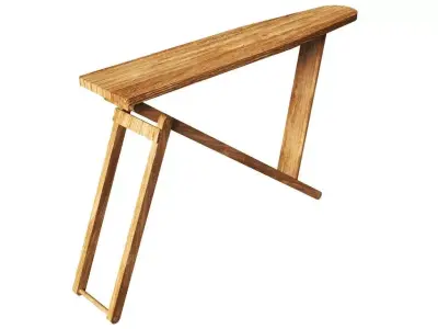 Old Antique Iron Board 3D model