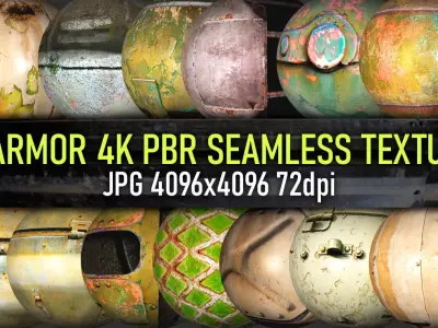 30 worn out rusty vehicle armor PBR photo seamless 4k textures Texture