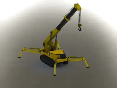 Crane 3D model get