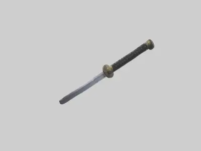 Trainingsword Model Low-poly 3D model