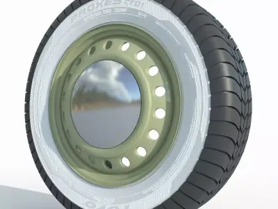 wheel Rim Tire 12 3D model