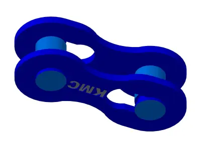 Shimano Deore LX Chain 9-speed and Missing Link KMC 9s Free 3D model