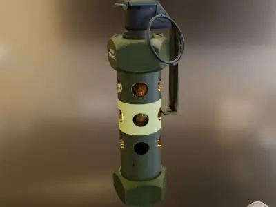 Flash Grenade flashbang 3D model