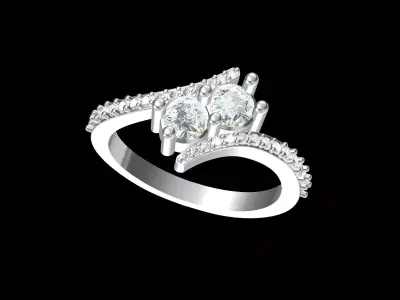 Wedding Ring  3D print model 85