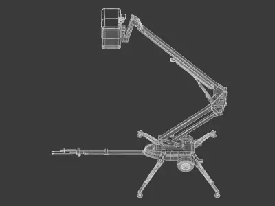 JLG T500J Towable Boom Lift 3D model