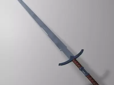 Sword lord of rings Free low-poly 3D model