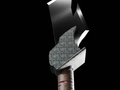 Fantasy Spear  Low-poly 3D model