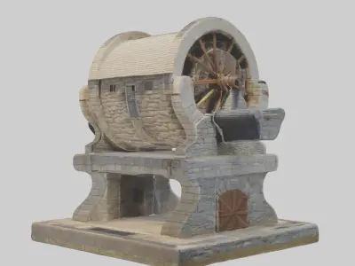 Stonemill Model Low-poly 3D model