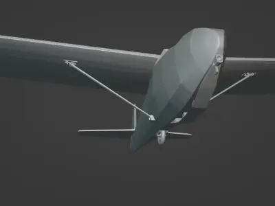 SZD-15 Sroka Glider 3D print model