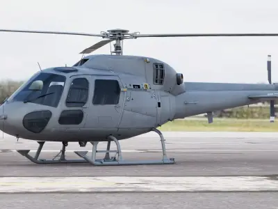 Military Helicopter Airbus Eurocopter AS555 Fennec II  3D model