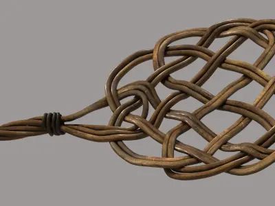 Antique Rug Beater 3D model