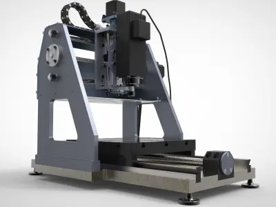 CNC Machine 3D model get