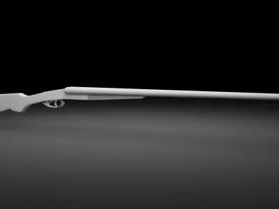 Double Barrel Shotgun  Free 3D model