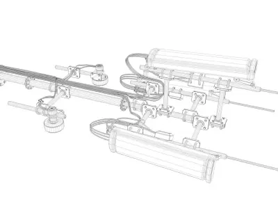 Rooftop Cell Phone Tower  3D model