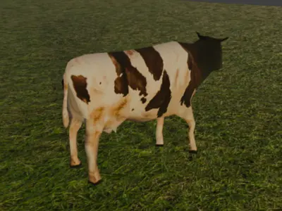 Low Poly Cow 3D Model Low-poly 3D model