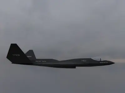 YF-23 black widow II Free low-poly 3D model