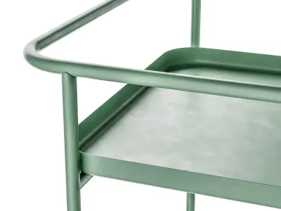 Small industrial metal pot table 3D model