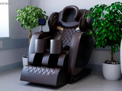 Home Spa Massage Recliner Brown 3D model
