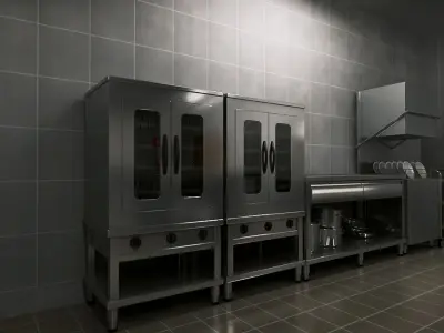 Commercial Kitchen  purchase 3D model